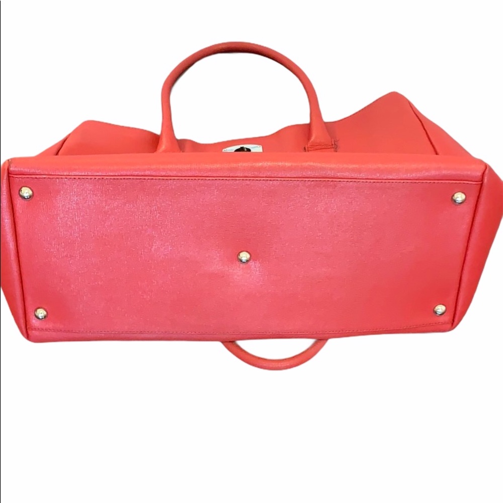 🔴SOLD🔴 Furla Red Leather Appaloosa Tote - Picture 8 of 10
